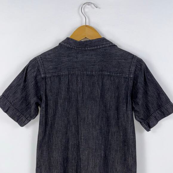 Lauren Ralph Lauren Women’s Denim Cotton Popover Shift Dress XS Gray - Picture 10 of 16